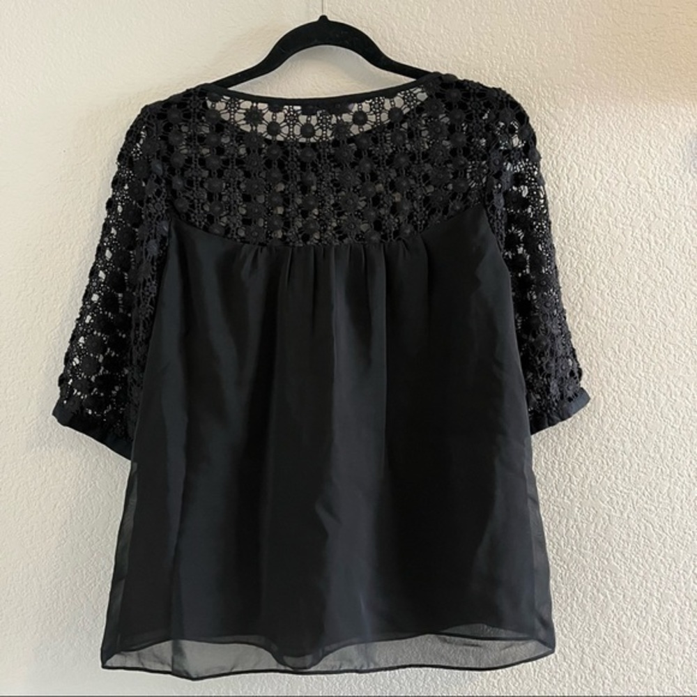 COPY - Black crochet blouse - Picture 2 of 4